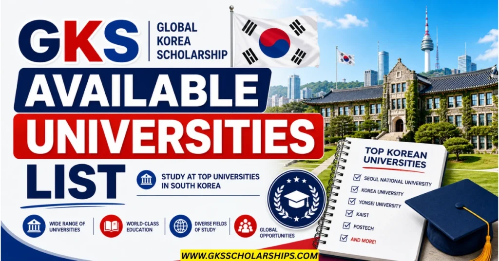 GKS Available Universities List