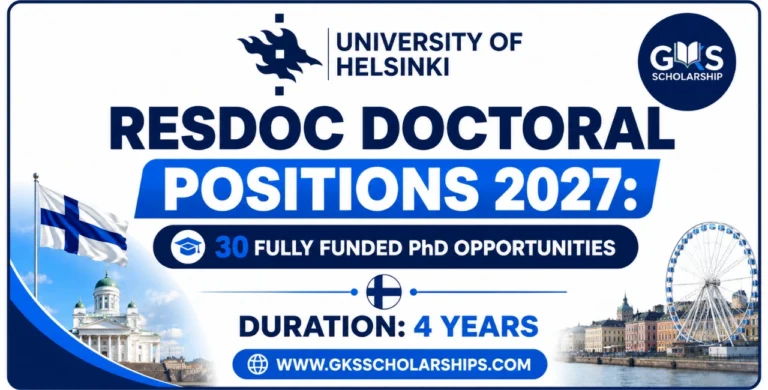 University of Helsinki RESDOC Doctoral Positions 2027: 30 Fully Funded PhD Opportunities