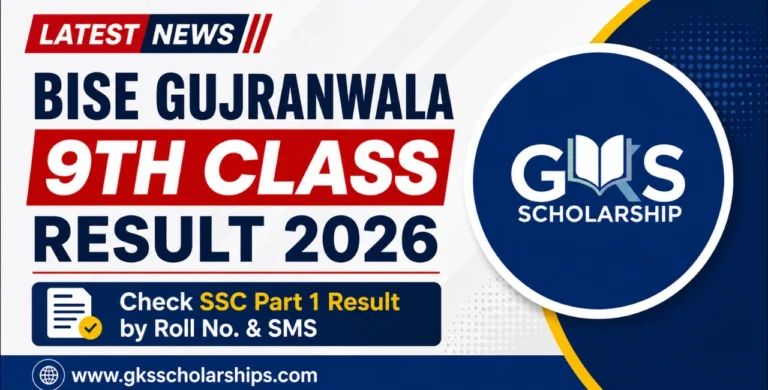 BISE Gujranwala 9th Class Result 2026 – Check SSC Part 1 Result by Roll No. & SMS