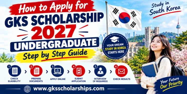 How to Apply for GKS Scholarship 2027 Undergraduate (Step by Step Guide)