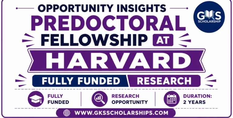 Opportunity Insights Predoctoral Fellowship 2027 at Harvard | Fully Funded Research