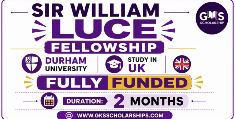 Sir William Luce Fellowship 2027 at Durham University | Fully Funded