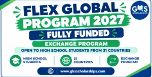 FLEX Global Program 2027 to 2028: A Free Fully Funded Year at a US High School for Students from 31 Countries