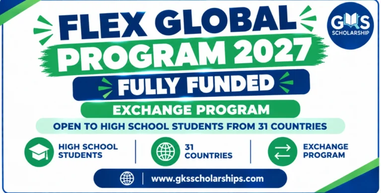 FLEX Global Program 2027 to 2028: A Free Fully Funded Year at a US High School for Students from 31 Countries