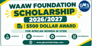 WAAW Foundation Scholarship 2026/2027: 500 Dollar Award for African Women in STEM